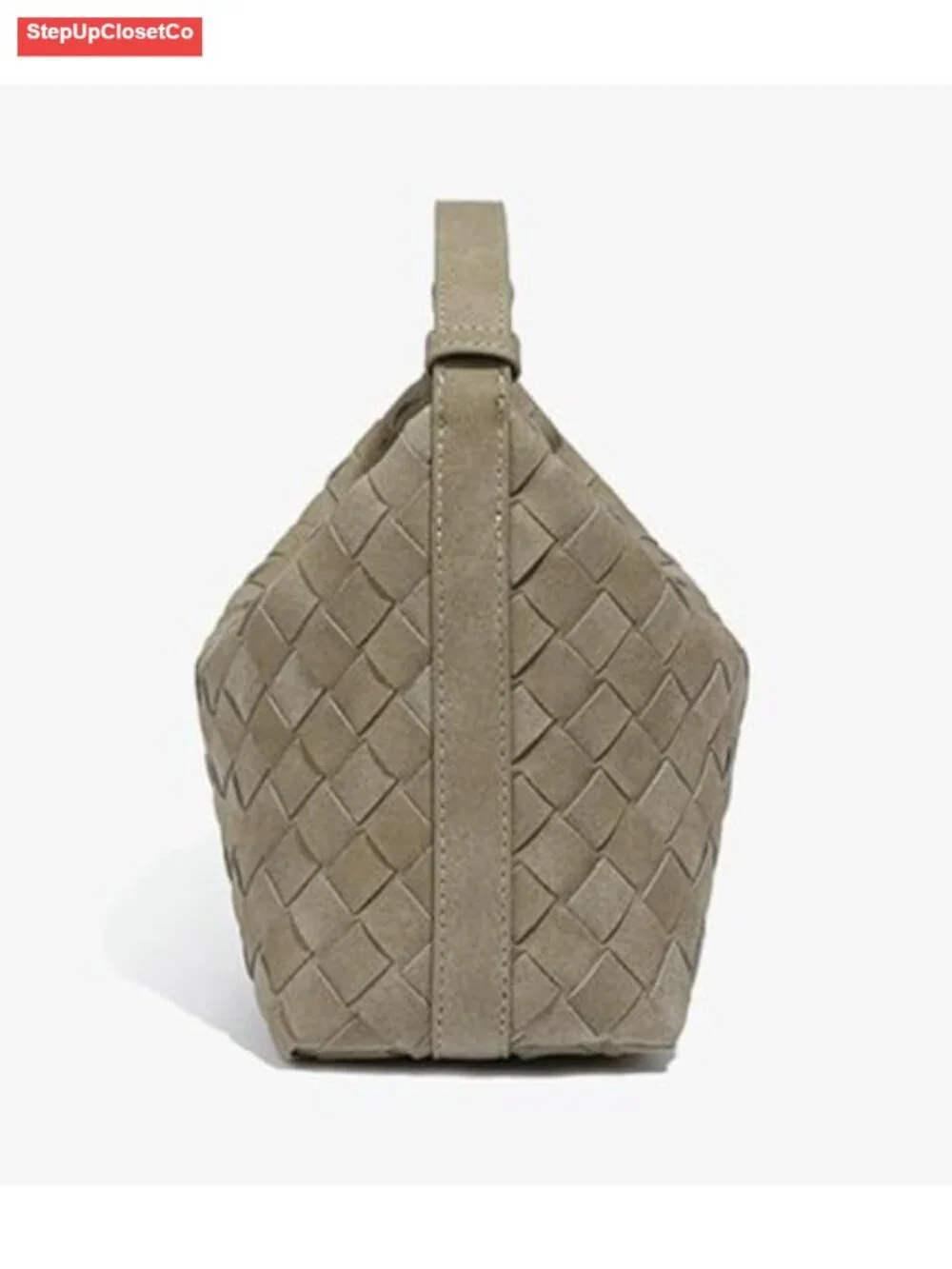 Slouchy Suede Woven Crossbody Tote Hobo Shoulder Bag Women Purse Handbag